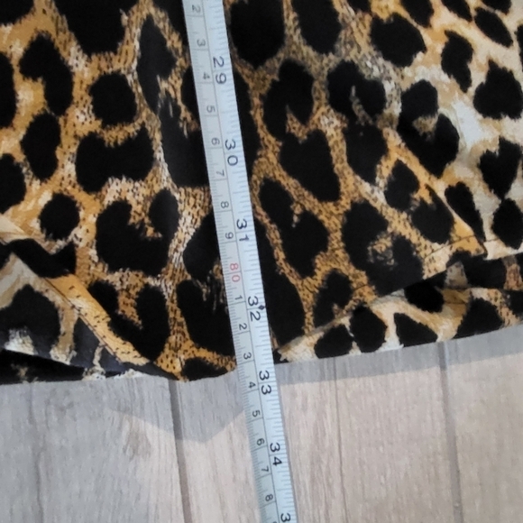 Loralette Leopard Print Spaghetti Strap Elastic Waist Romper Size 16 - Picture 6 of 9